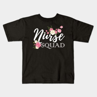 Womens Nurse Squad Funny Gifts for Night Nursing shirt Kids T-Shirt